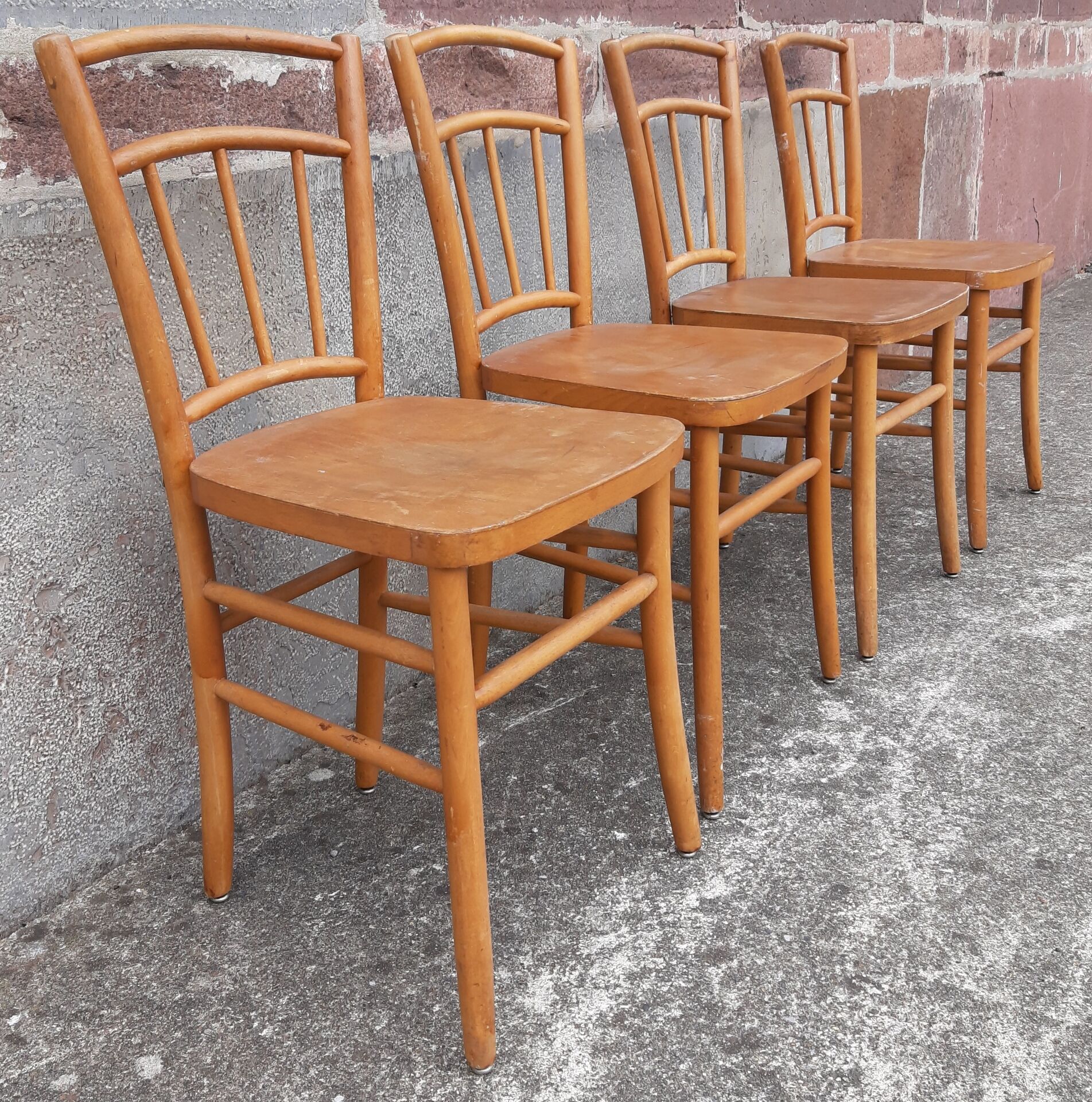 Chaises bistrot (Lot de 4 chaises)