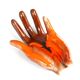 Hand vacuum Pocket ceramic Orange Vallauris, years 70