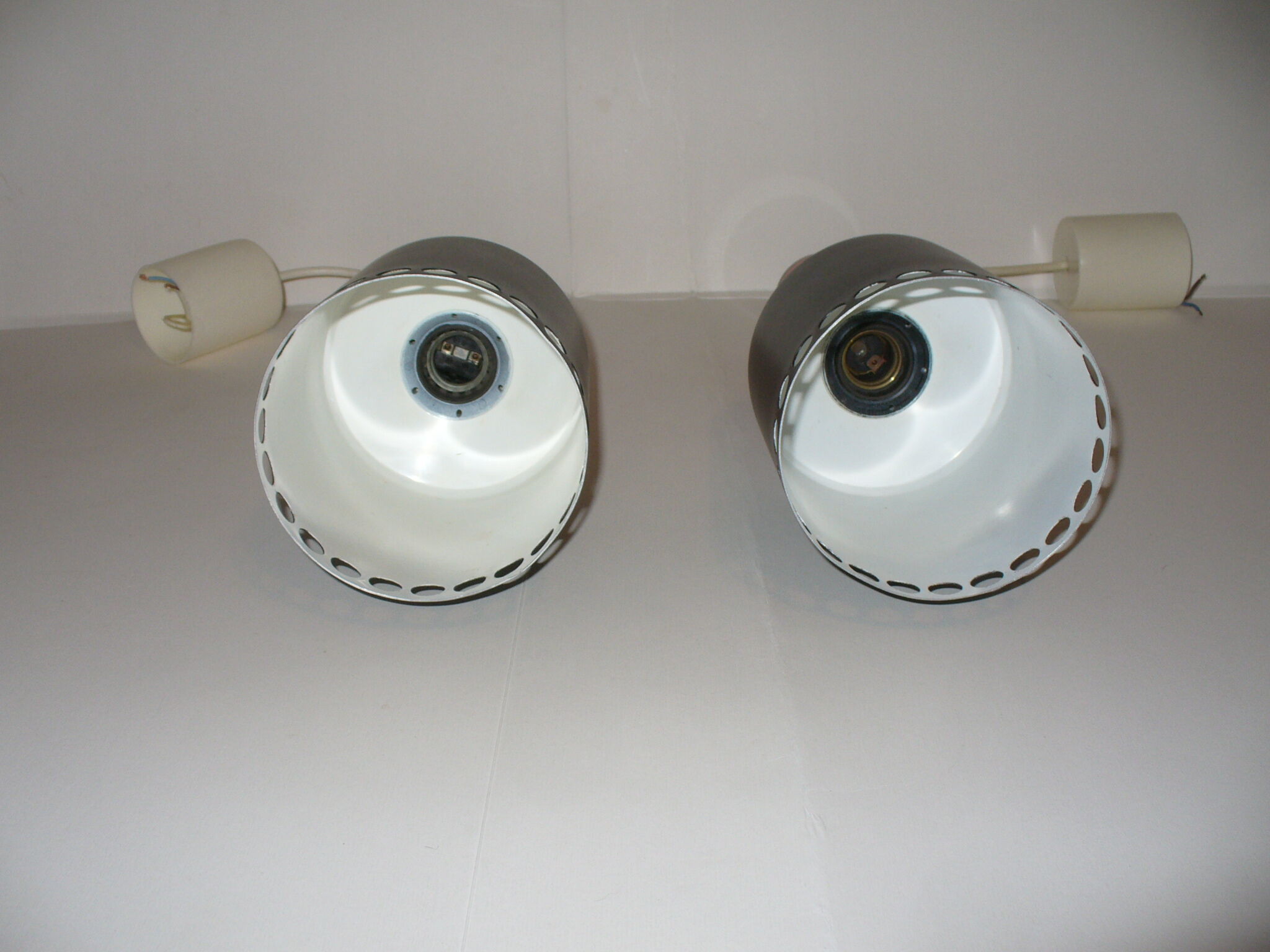 Pair of hanging lamps from the 70s