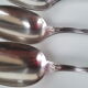 6 silver metal soup spoons by Boulenger, beginning 20th century