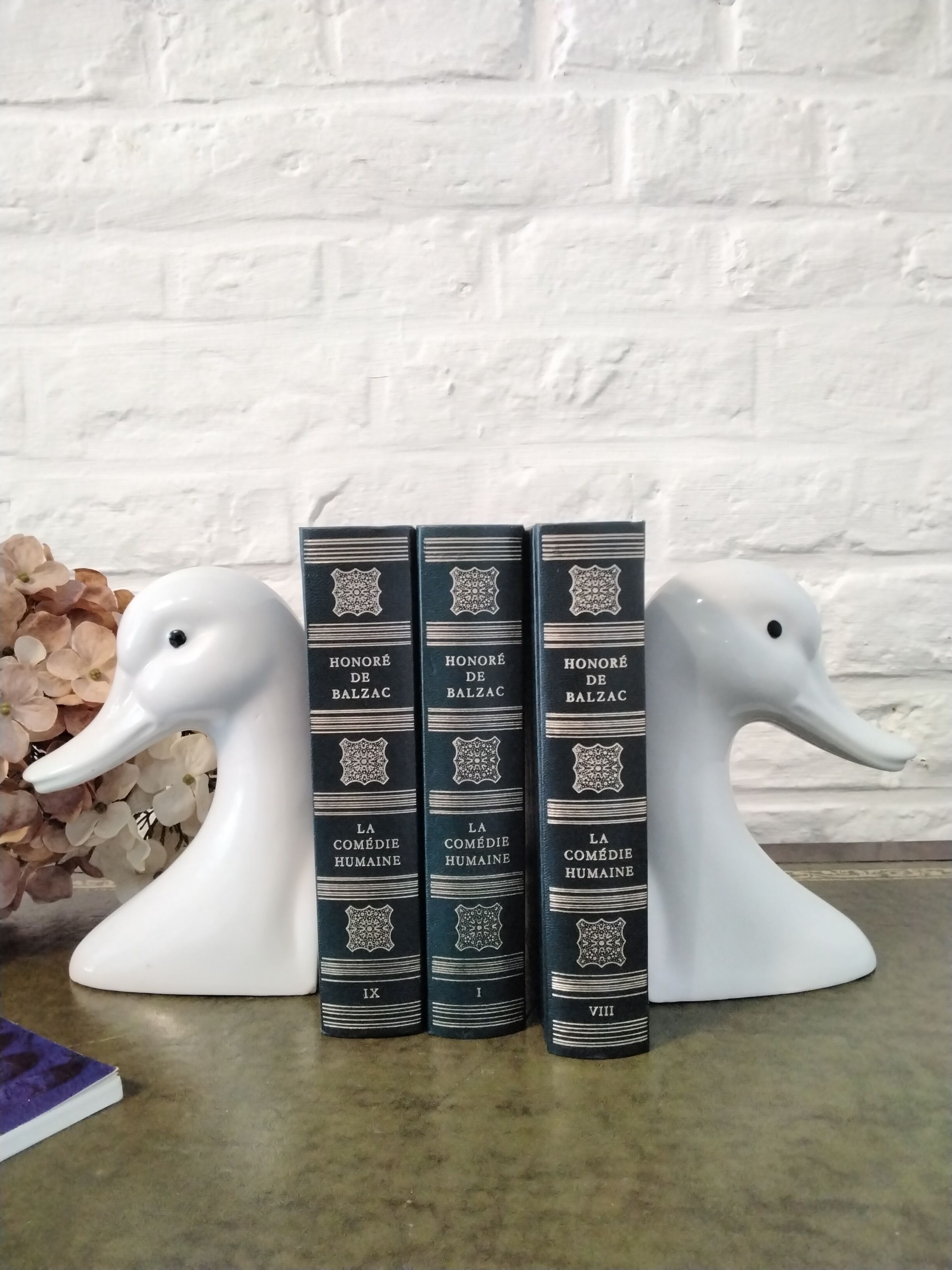 Pair of duck bookends