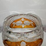 Cut and chiseled Bohemian crystal cup
