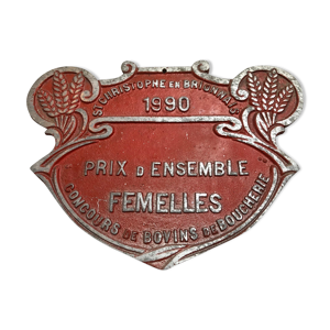plaque concours agricole