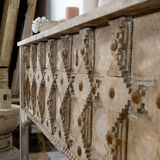 Carved wooden console