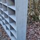 Old blue wooden craft furniture