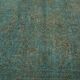 1970s 232 cm x 319 cm turquoise wool carpet