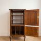 Vintage Louis XV style Hi-Fi furniture in stained walnut wood.