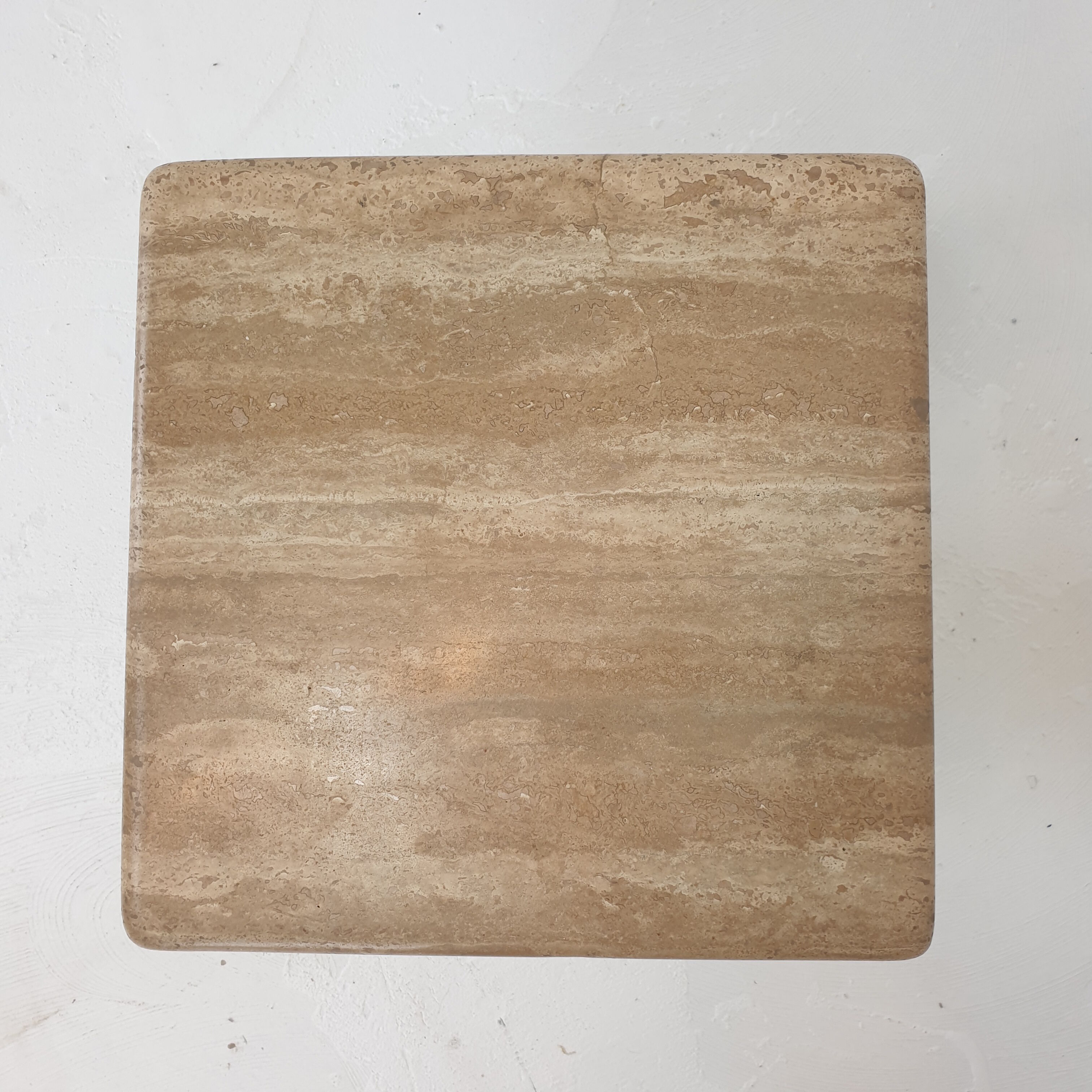 Set of 3 italian travertine coffee tables, 1980s