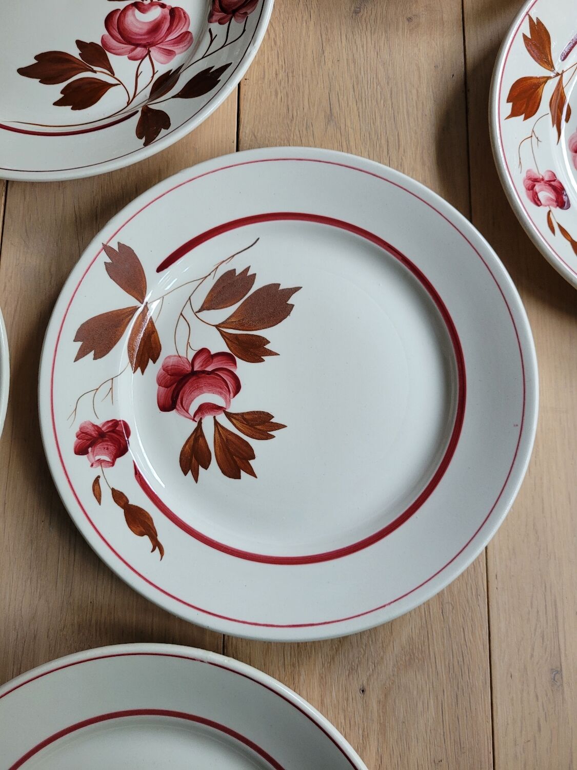 Lot 6 flat plates Touraine de Lunéville