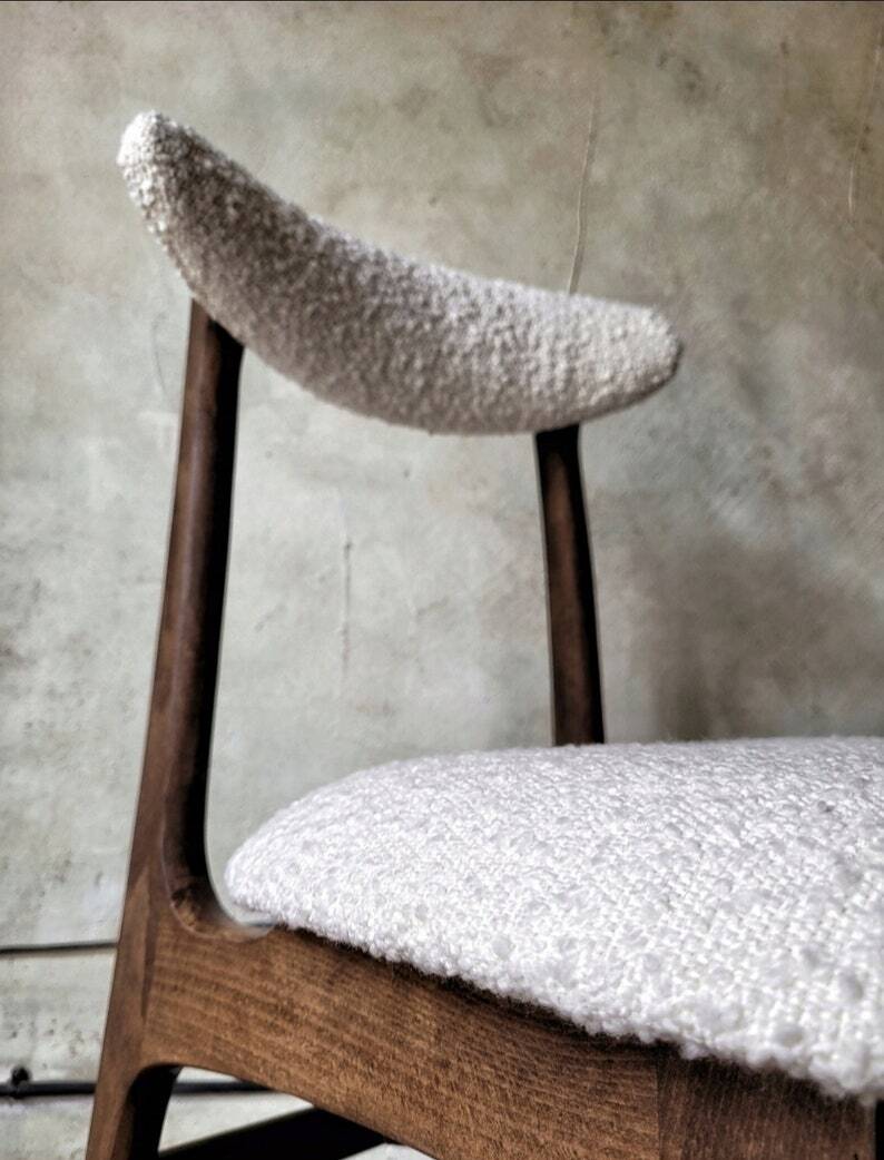Vintage Polish dining chair style 200-190, by R. Hałas PRL
