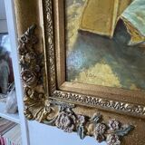 Oil on panel after Oscar Arthur Bluhm 99x73cm