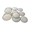 11 assiettes en porcelaine modèle Hôtesse