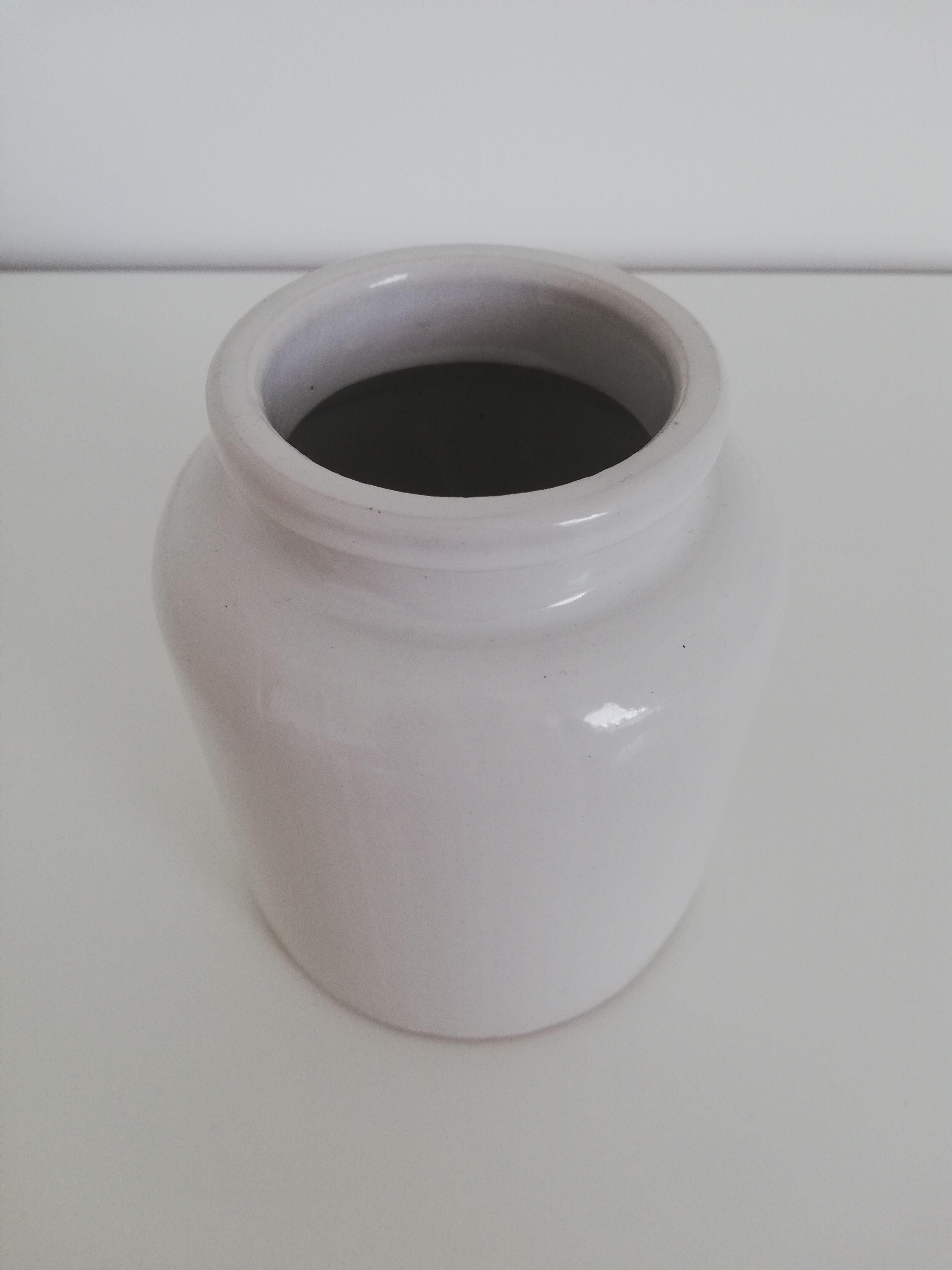 Vintage stoneware pot, vintage mustard pot