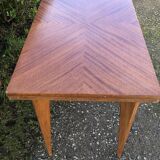 Vintage extendable wallet table in teak and beech.