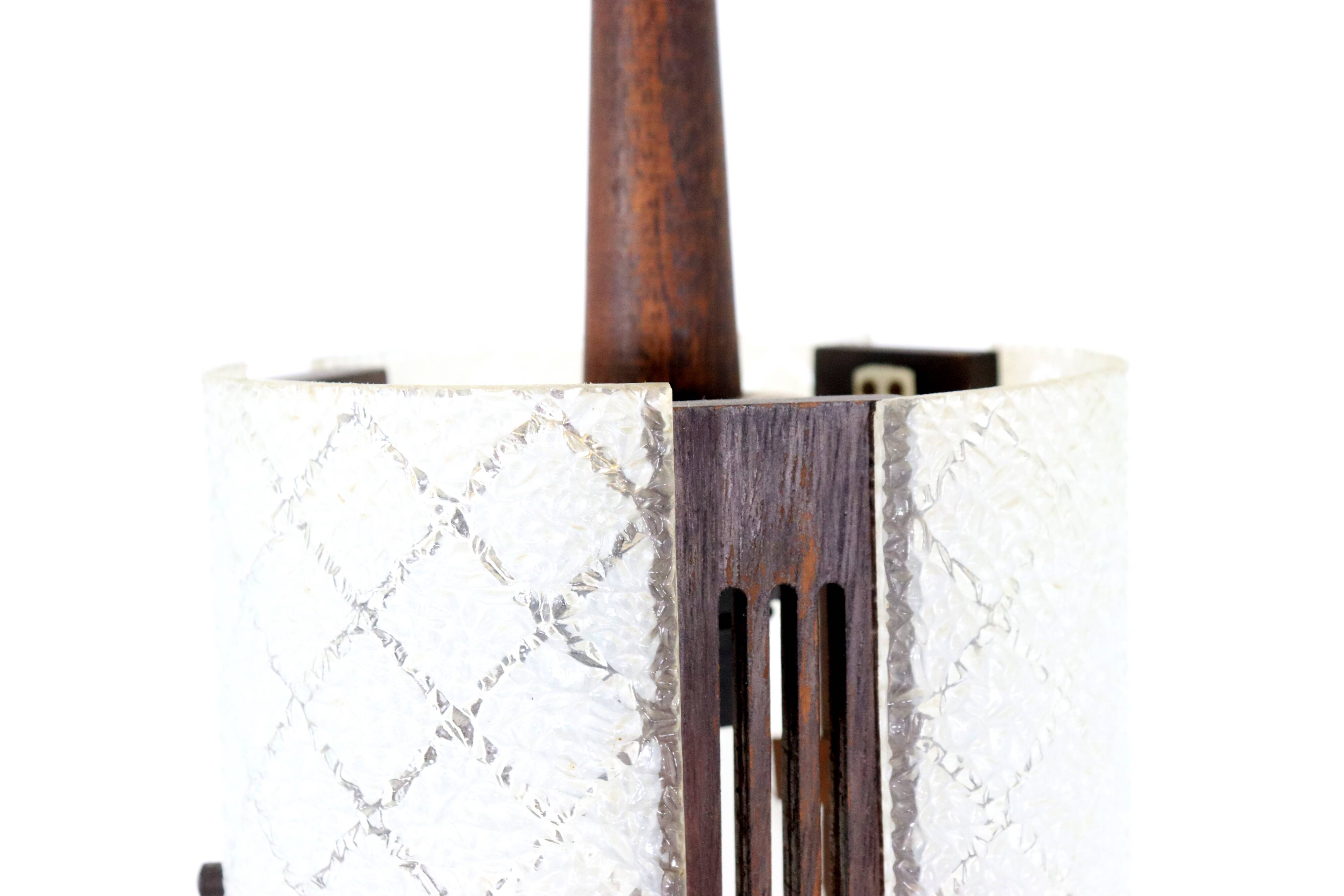 vintage  Glazen hanglamp 'Meerhoven'