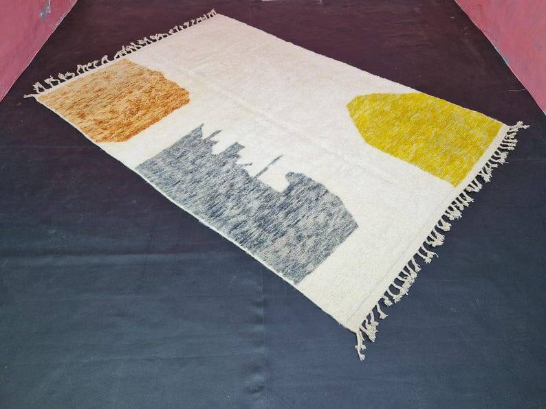 Traditional handmade Moroccan Berber rug