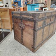 Large Vintage Travel Trunk - Locksmith Léopold Habert – 1920