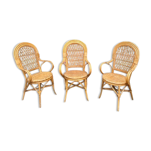 fauteuils en rotin vers