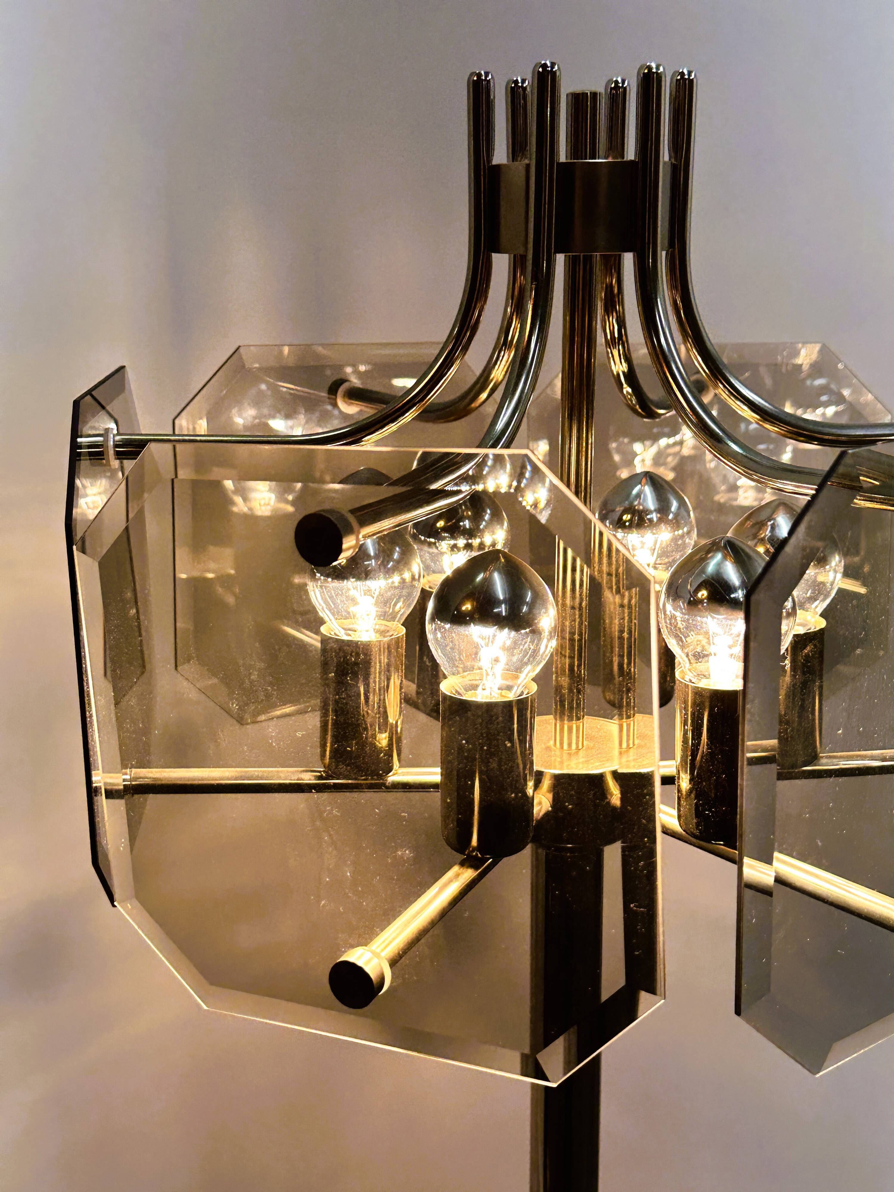 Vintage Luigi Colani Chrome Floor Lamp from the 70s.