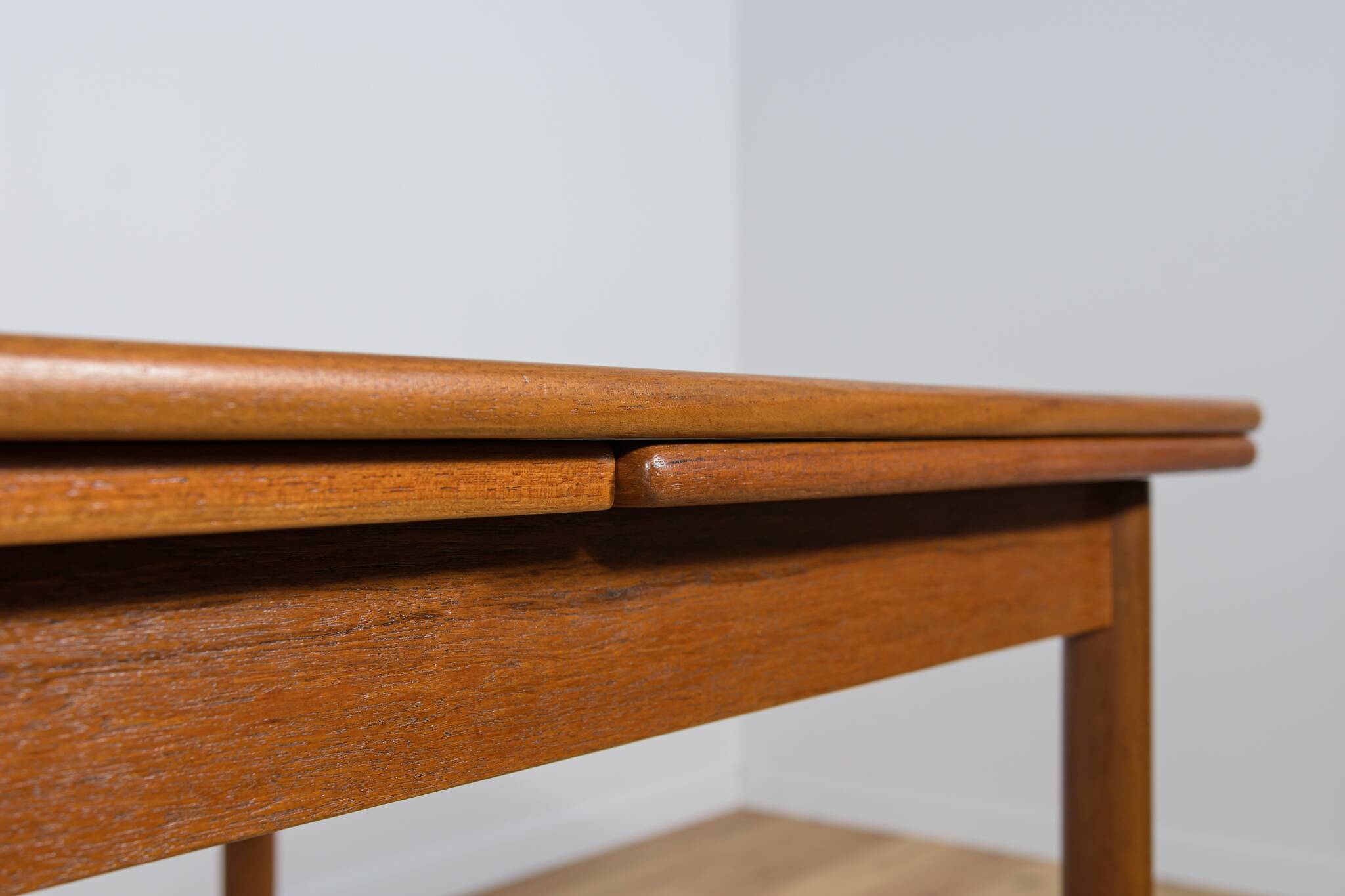 Mid Century Teak Extendable Dining Table, Denmark, 1960s