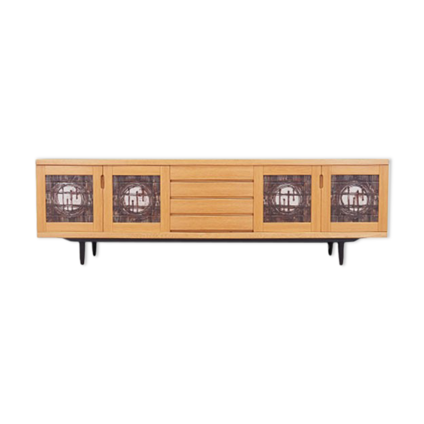 Ash sideboard, Danish design, 1970s, designer: Poul H. Poulsen, production: Gangsø Møbler