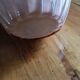 Art Deco pink opaline vase