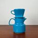 German Mid-Century Modern Space Age Ceramic Puppet-size Coffee Filter and Pot Set from Melitta, 1960s, Set of 2