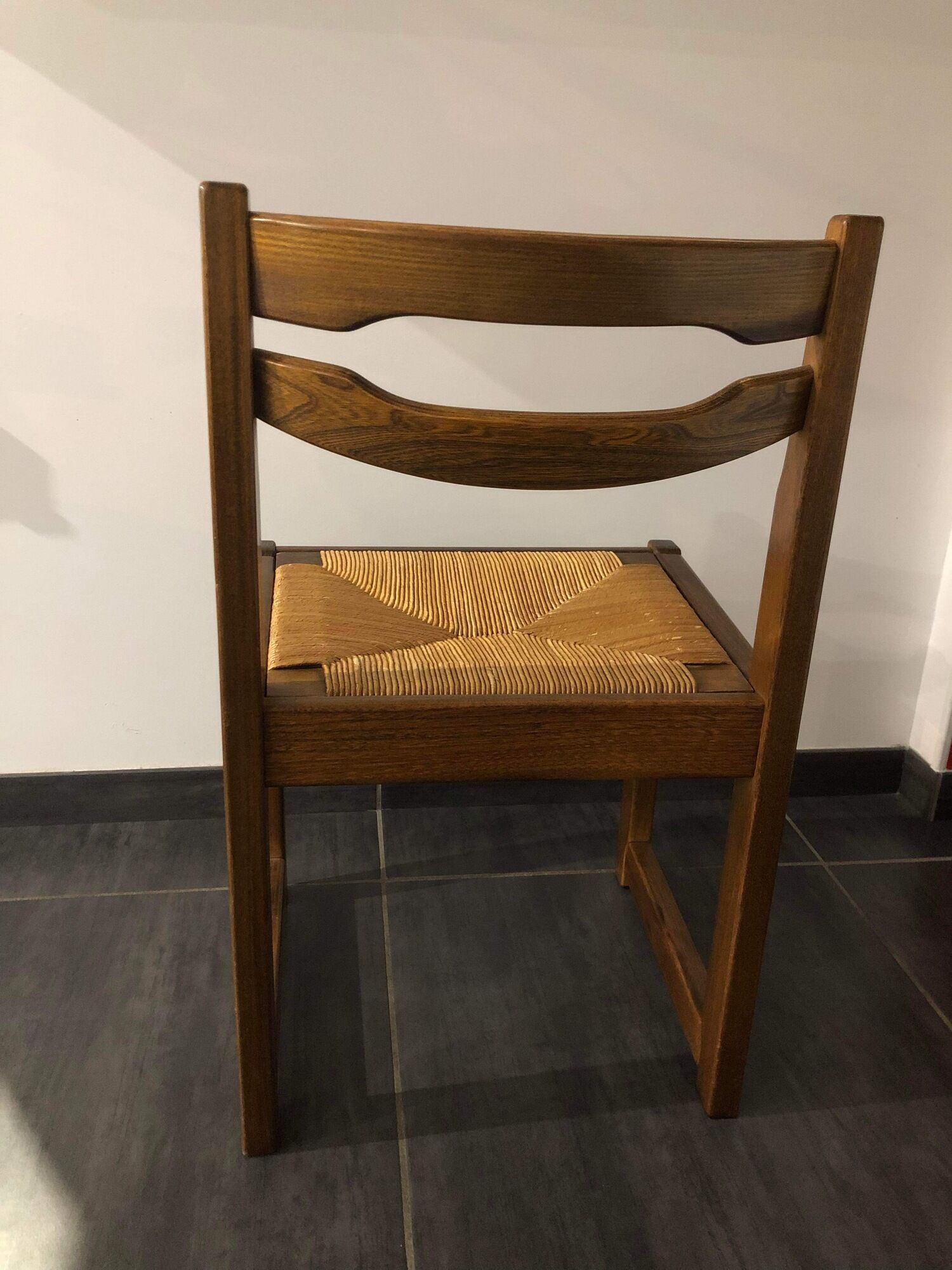 Suite of 6 sled chairs from the house revival 1970s