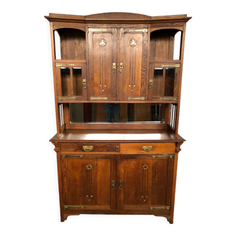 Art Nouveau china cabinet by Gustave Serrurier Bovy