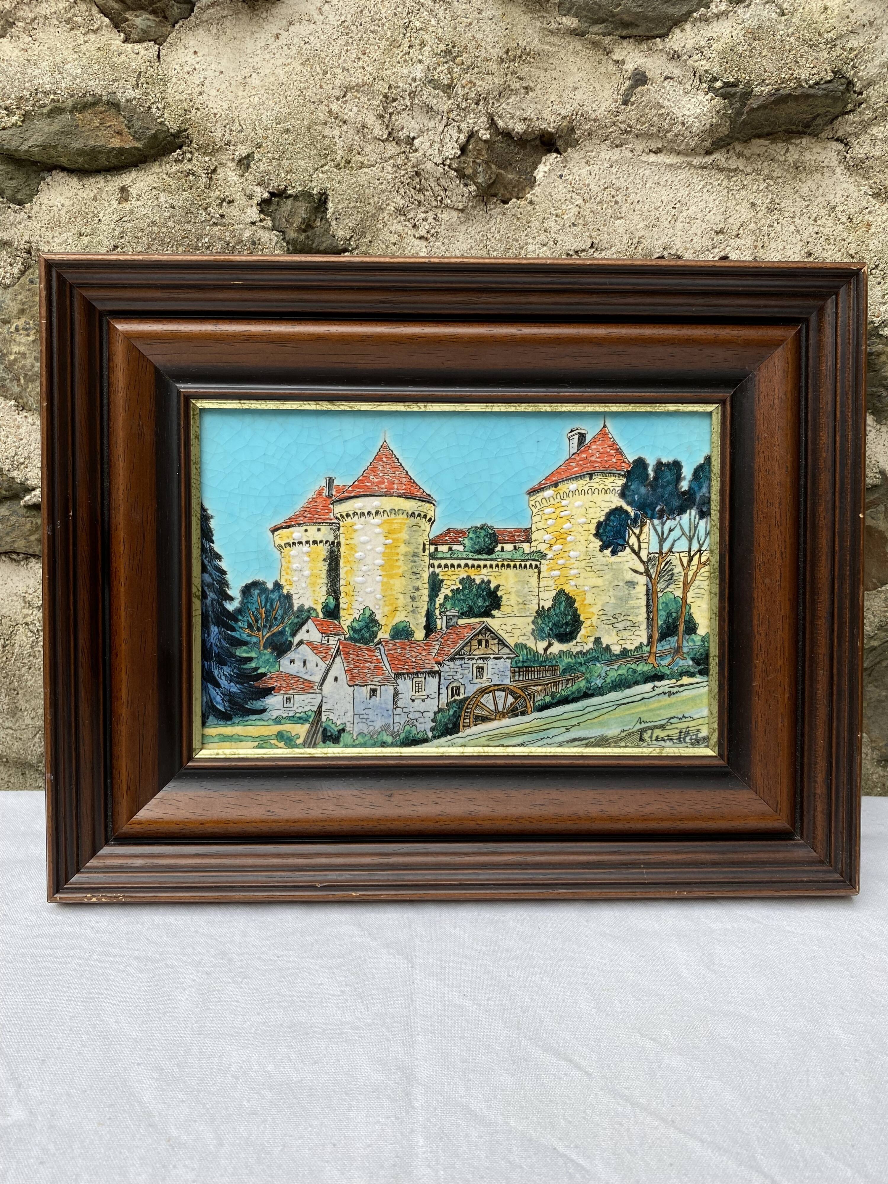 Longwy enamel painting