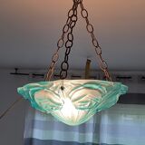 Glass chandelier Degué Blue