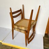 Series of 4 Scandinavian style chairs 1960