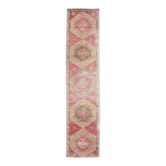 Tapis de couloir tribal turc rouge 3x12 83x370 cm SK 24645