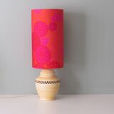 Vintage table lamp with a new custom lampshade.