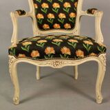 Pair of Cabriolet armchairs in Louis XV style