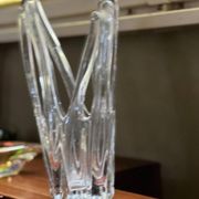 Vase de Murano - Sculpture en verre clair - Soufflé à la main