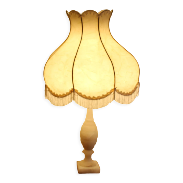 Lampe de chevet, abat jour style baroque rococo vintage