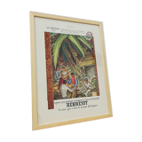 Illustration Hennessy, Cognac de 1930, 30x40cm