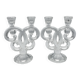 Pair of vannes crystal candelabra, 1960s decoration