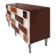 Italian Sideboard in Solid Wood with Steel Legs