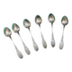 Box of 6 small Boulenger silver-plated spoons from the 1930s.