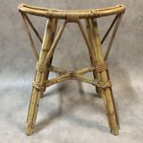 Vintage 1950s rattan stools