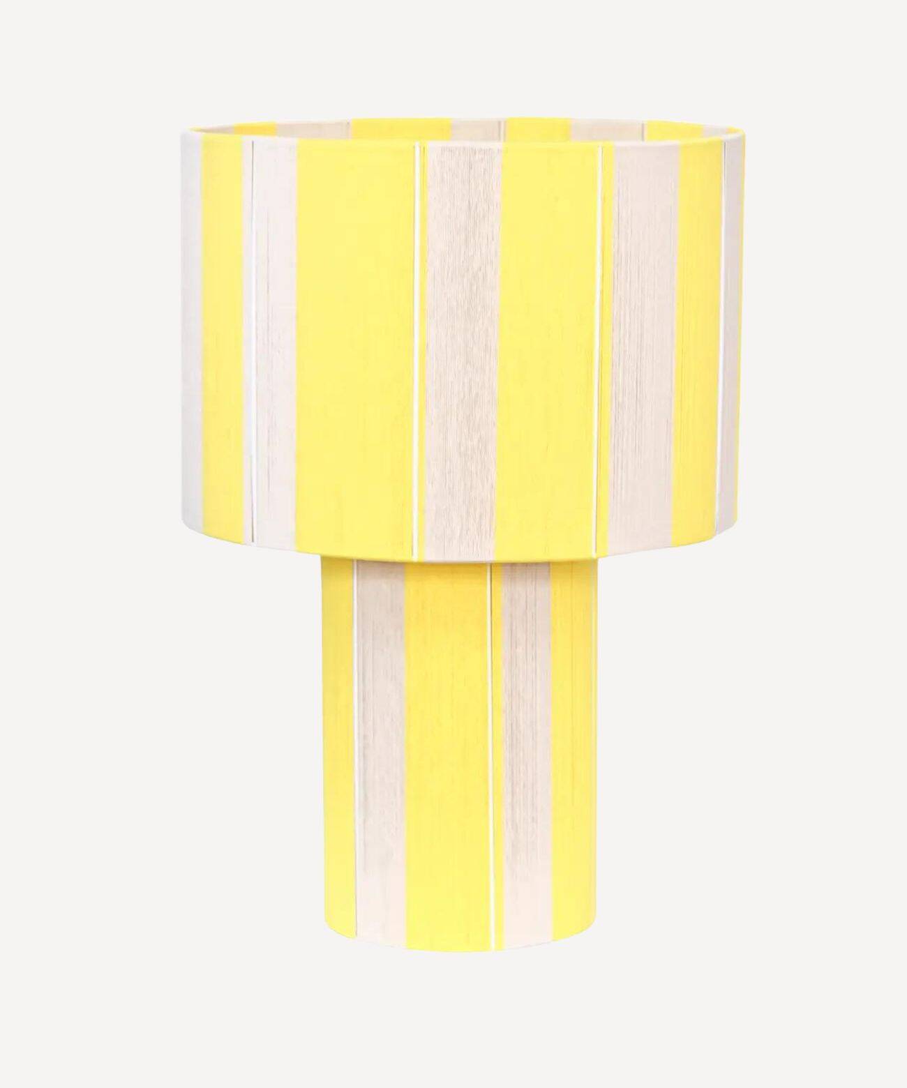 Grande lampe à poser l'Eléange jaune crème