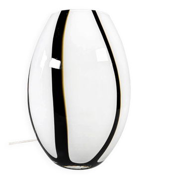 Lampe de table en verre vintage des années 1970 1980 par Volux Italie