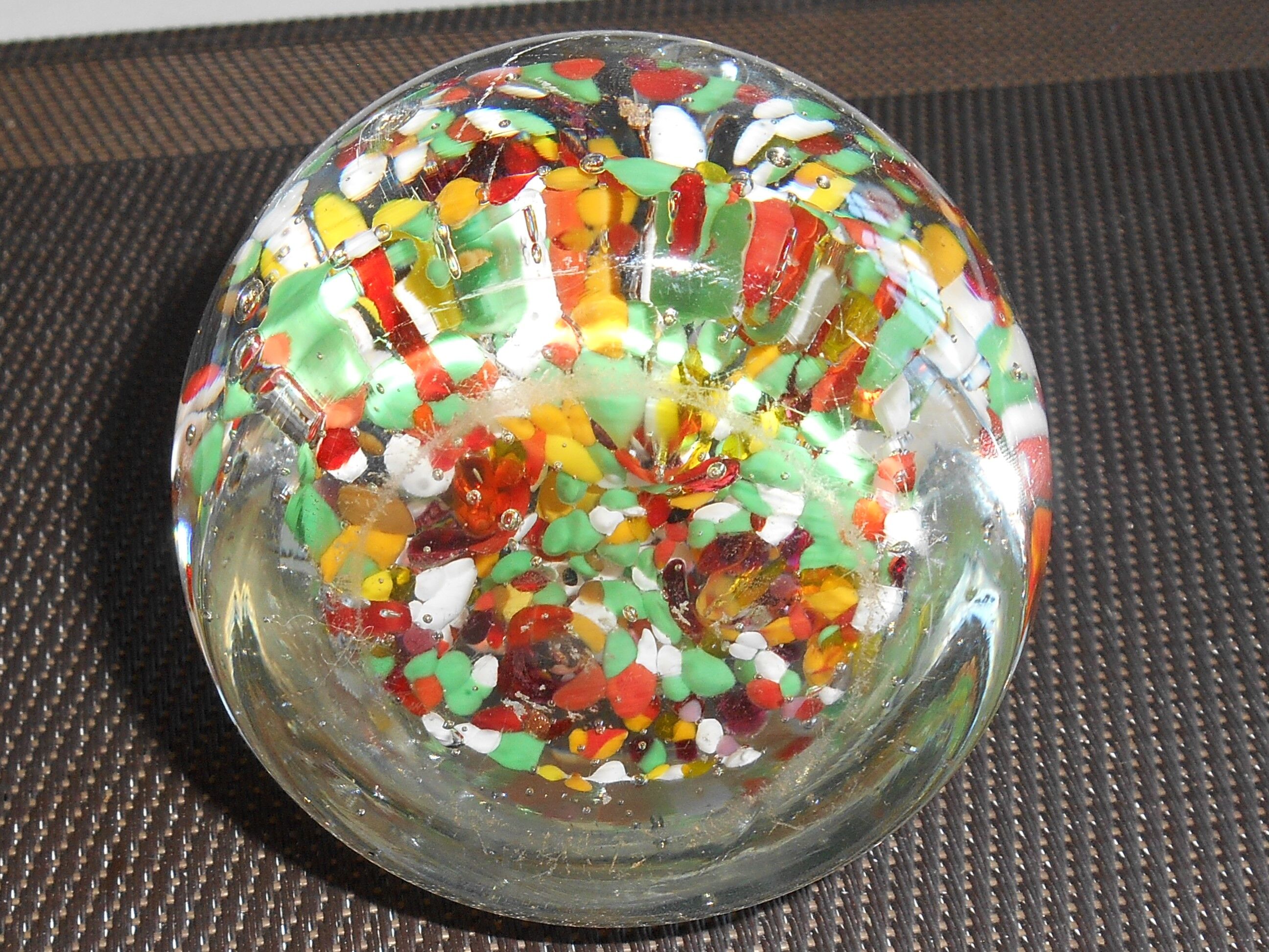 Vintage sulching ball paper press