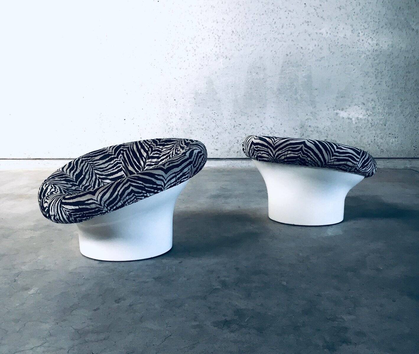 Space Age Krokus Pod Lounge Chairs by Lennart Bender for Dux, Sweden, 1968, Set of 2