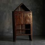 Armoire vernaculaire d'art populaire, France, XIXe siècle