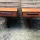 Pair of GPlan night tables in teak 60s