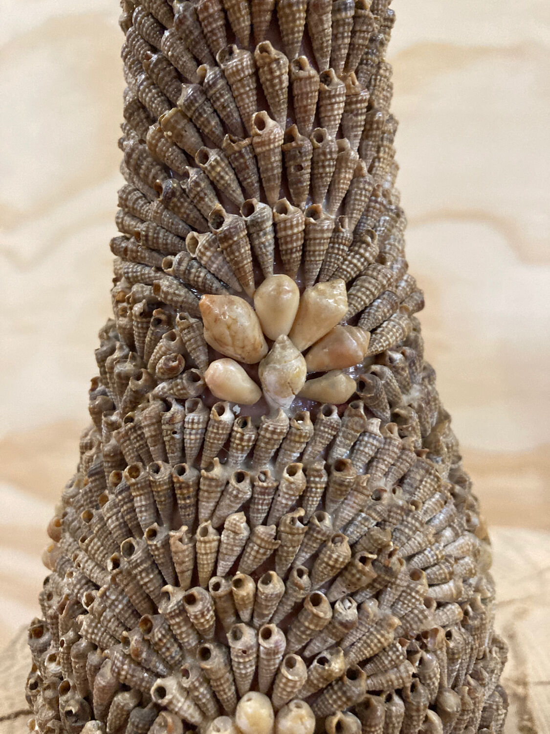Vase coquillages vintage