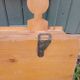 Antique carved wooden wall shelf